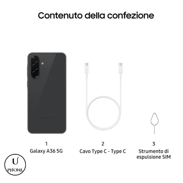 Samsung A36 5G Nero 6GB 128GB nuovo con garanzia