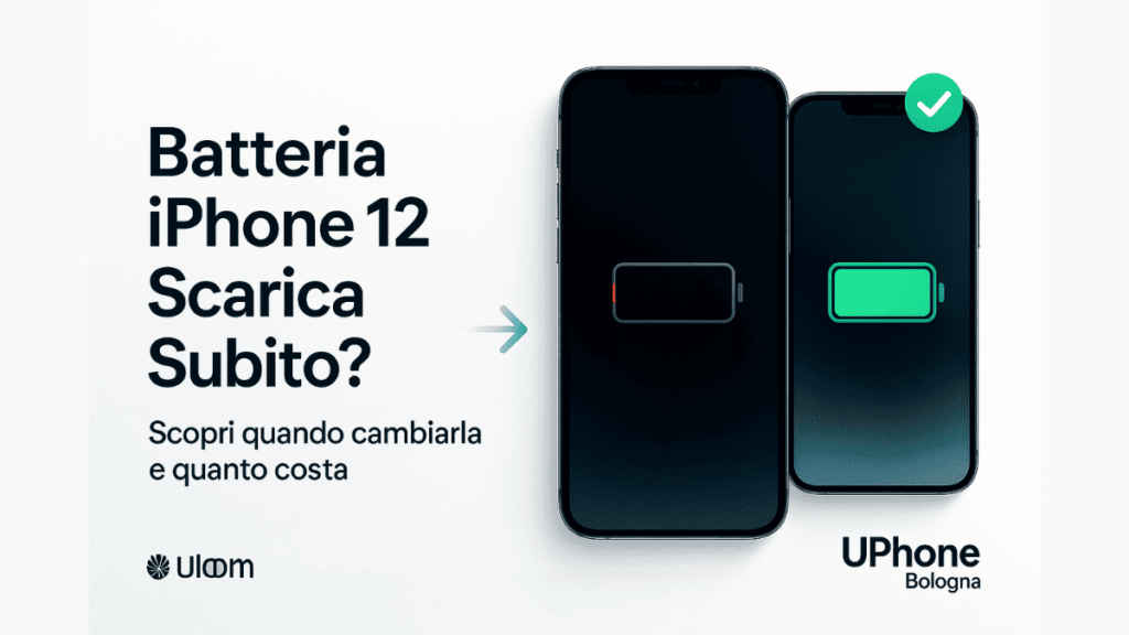 Batteria iPhone 12 scarica subito – Sostituzione veloce a Bologna