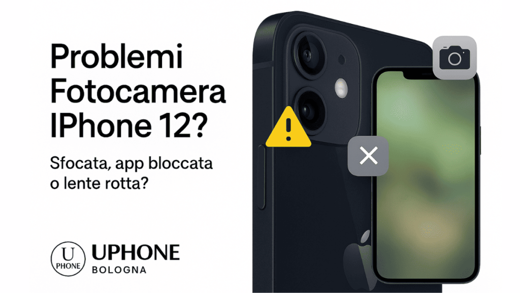 Problemi fotocamera iPhone 12 – sfocata, app bloccata, lente rotta – UPhone Bologna