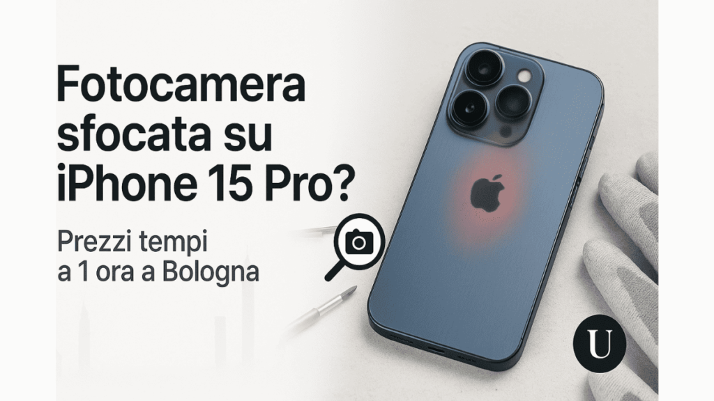Fotocamera iPhone 15 Pro sfocata o instabile – Diagnosi UPhone Bologna