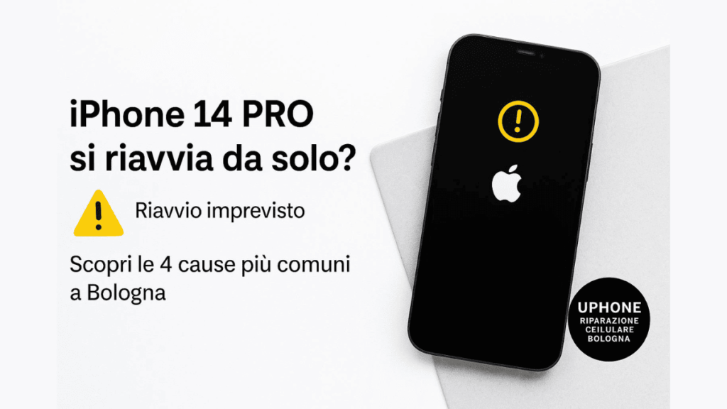 iPhone 14 PRO che si riavvia da solo dopo aggiornamento o problema batteria – Riparazione a Bologna