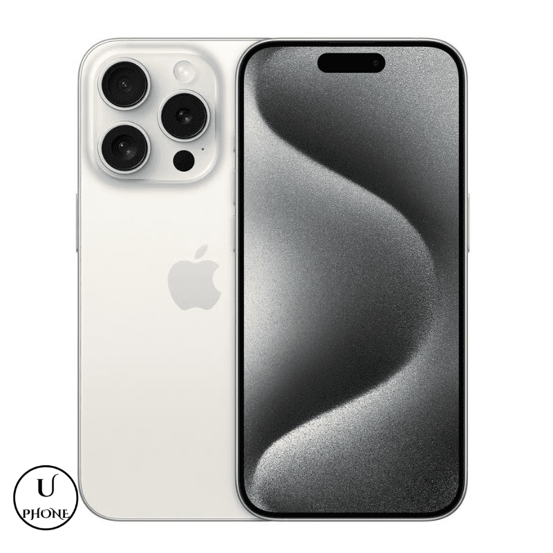 Apple iPhone 15 Pro Max 128GB Titanio Bianco Ricondizionato Bologna - fronte e retro