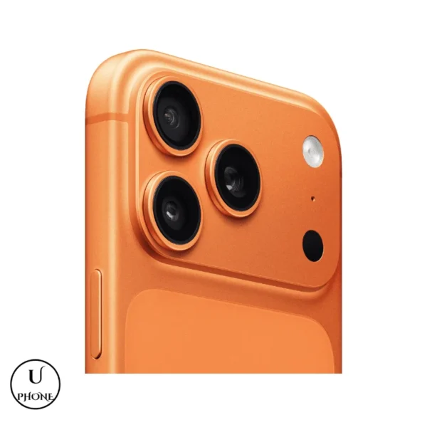 Apple iPhone 17 Pro Max Arancione Cosmico Bologna - dettaglio fotocamera posteriore