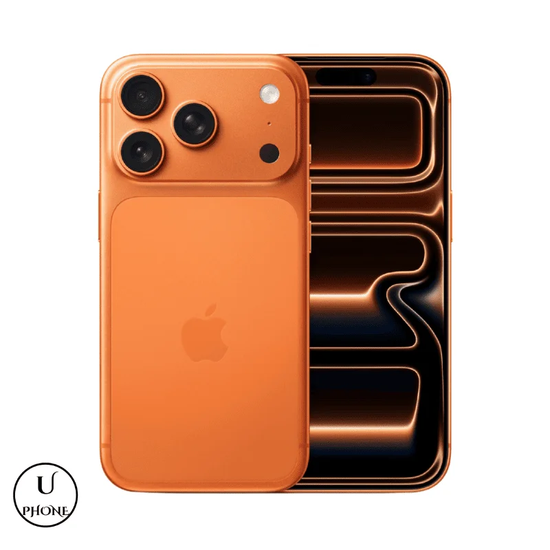 Apple iPhone 17 Pro Max Arancione Cosmico Bologna - vista fronte e retro