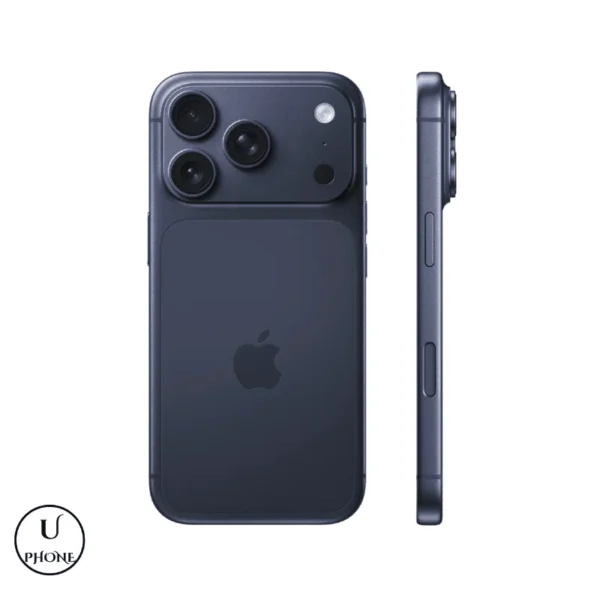 Apple iPhone 17 Pro Max Blu Profondo Bologna - retro e lato