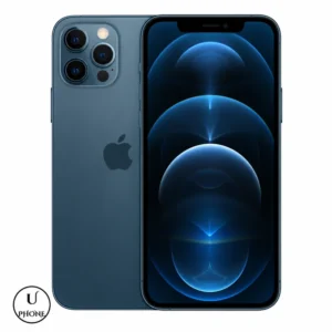 iPhone 12 Pro 128GB Blu Pacifico ricondizionato, vista frontale e posteriore – UPhone Bologna