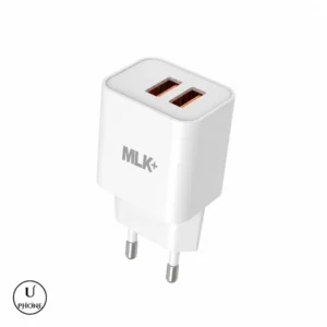 Caricatore Doppia USB MLK+ CHST590 Bianco – Caricatore da rete – UPhone Bologna