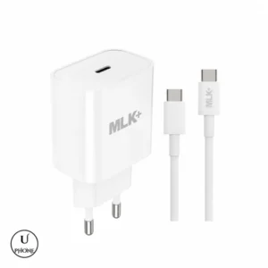 Caricatore USB-C PD 20W MLK+ CHST861 Bianco – Caricatore e cavo incluso – UPhone Bologna