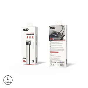 Cavo intrecciato MLK+ CVSA131 USB-C a Lightning 1 metro Nero – UPhone Bologna