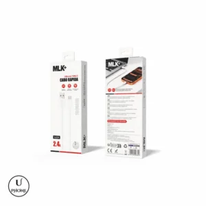 Cavo MLK+ CVSA301 USB-A a USB-C 2,4A 1 metro bianco – UPhone Bologna