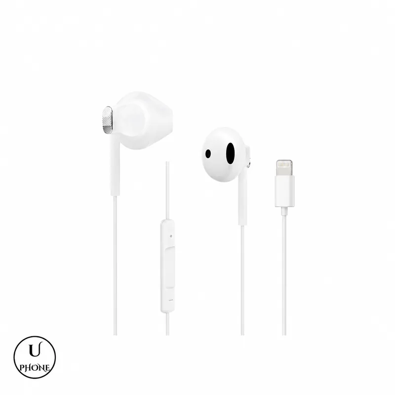 Auricolari Lightning MLK+ EPM719 Bianco – Auricolari, comando sul filo e connettore Lightning – UPhone Bologna
