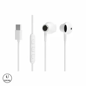 Auricolari USB-C MLK+ EPML618 Bianco – Auricolari e comandi sul cavo – UPhone Bologna