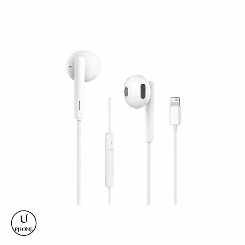 Auricolari Lightning MLK+ EPML717 Bianco – Auricolari, comando sul filo e connettore Lightning – UPhone Bologna
