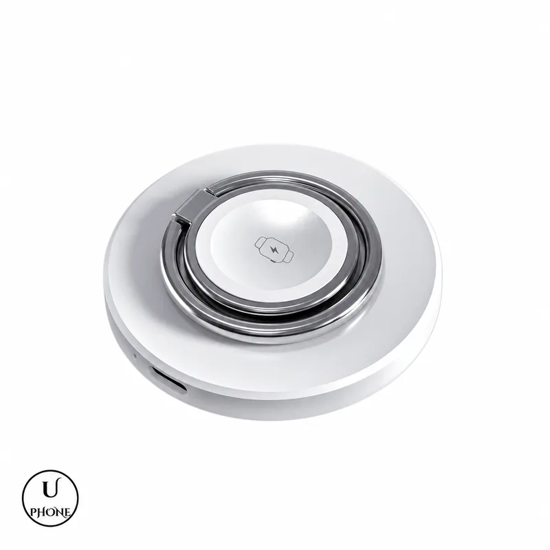 Caricatore wireless MLK+ WL32 Bianco – Supporto ad anello richiudibile – UPhone Bologna