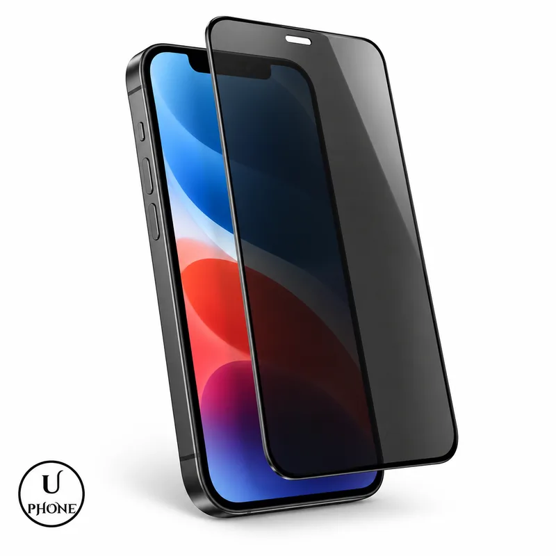 Illustrazione del vetro privacy sopra il display – UPhone Bologna