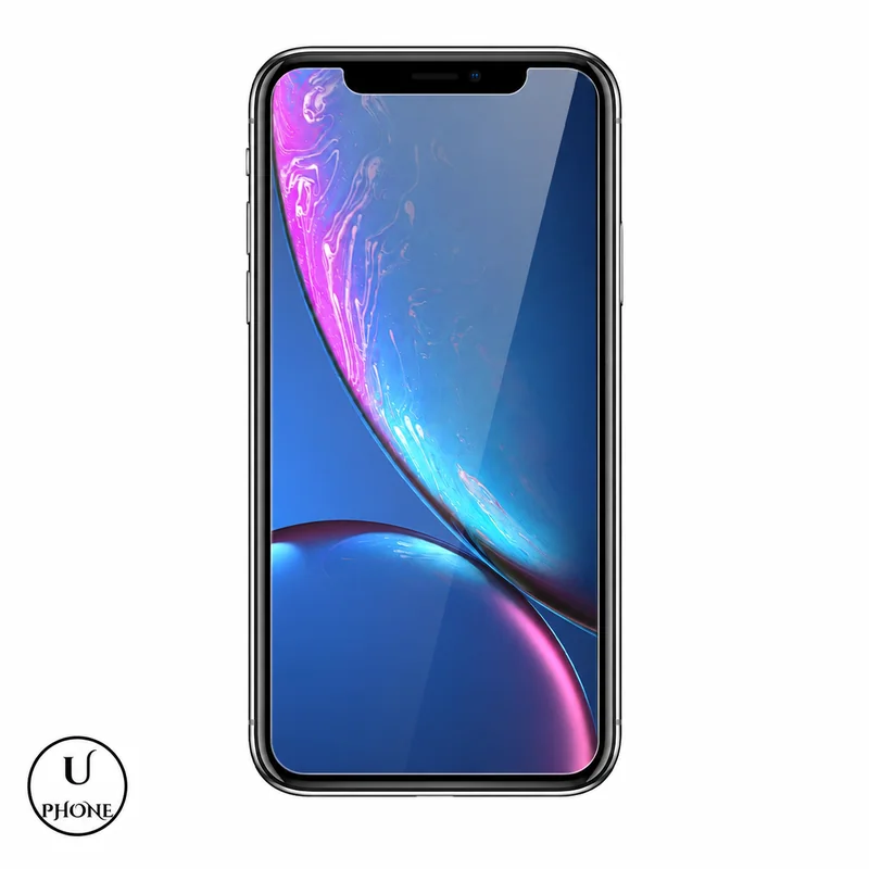Vista frontale illustrativa di smartphone con vetro temperato 2.5D – UPhone Bologna